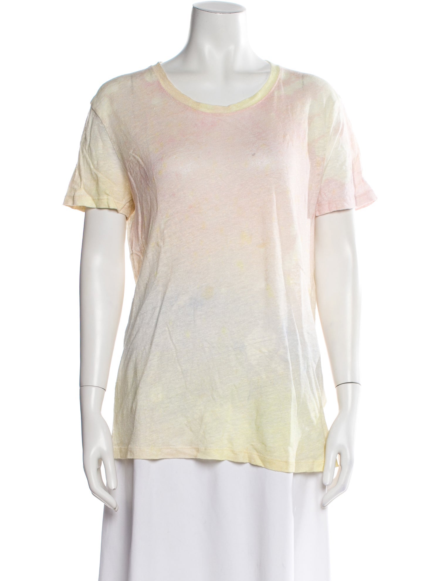 Iro Linen Tie-Dye Print T-Shirt