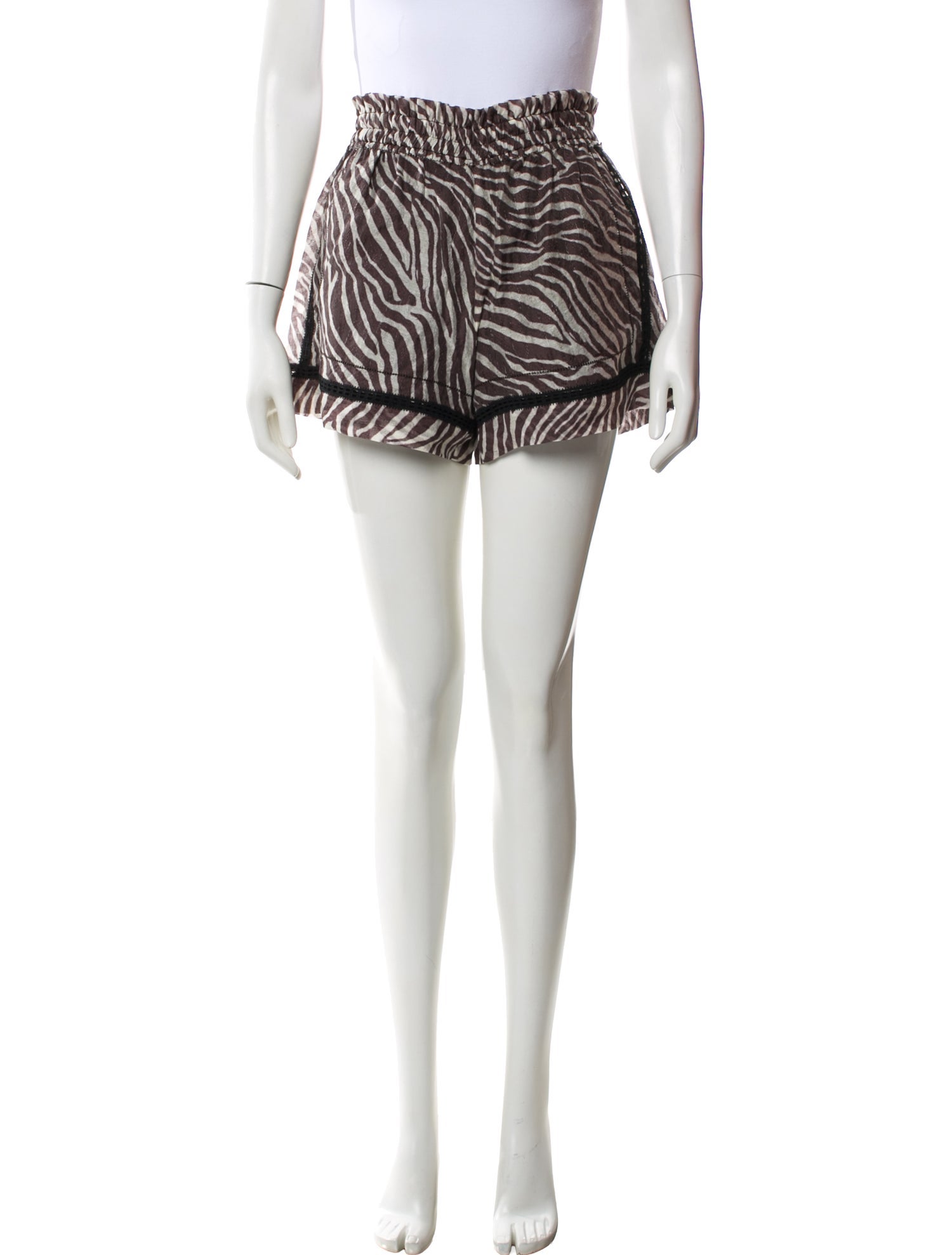 Iro Animal Print Mini Shorts