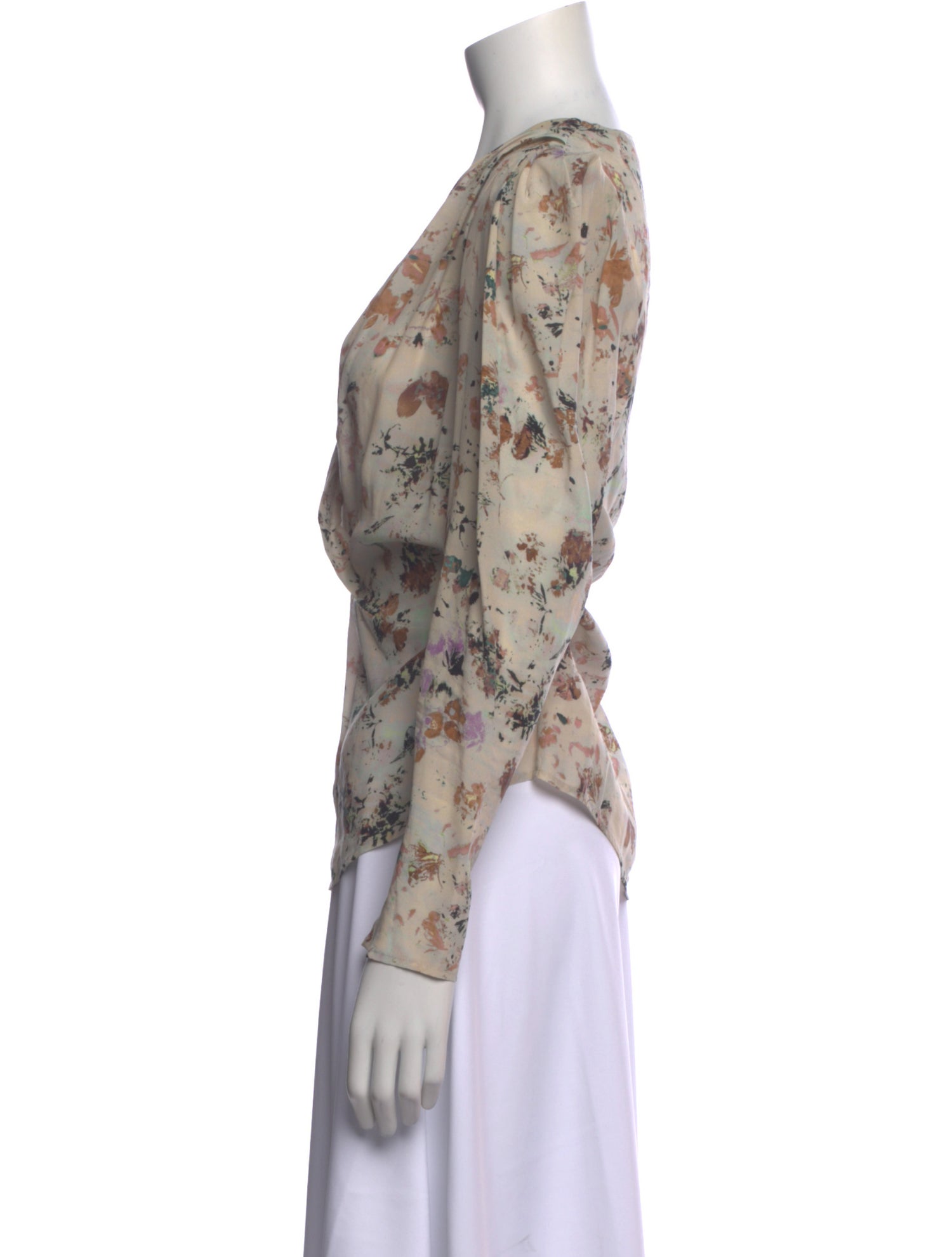 Iro Floral Print V-Neck Blouse