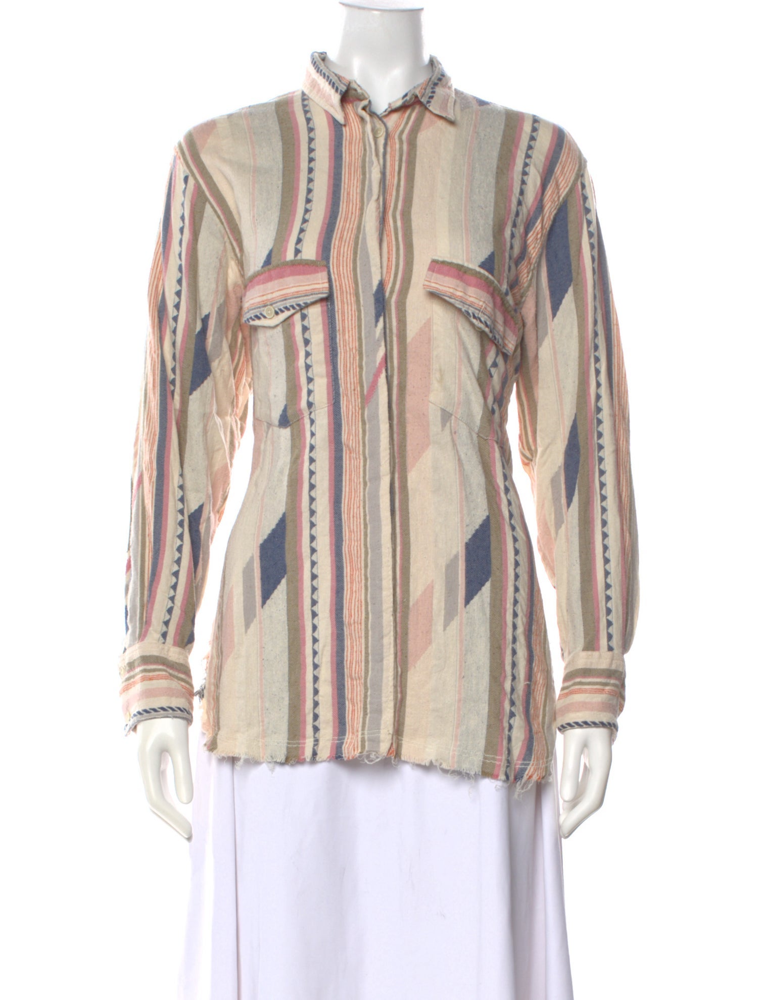 Iro Silk Striped Top