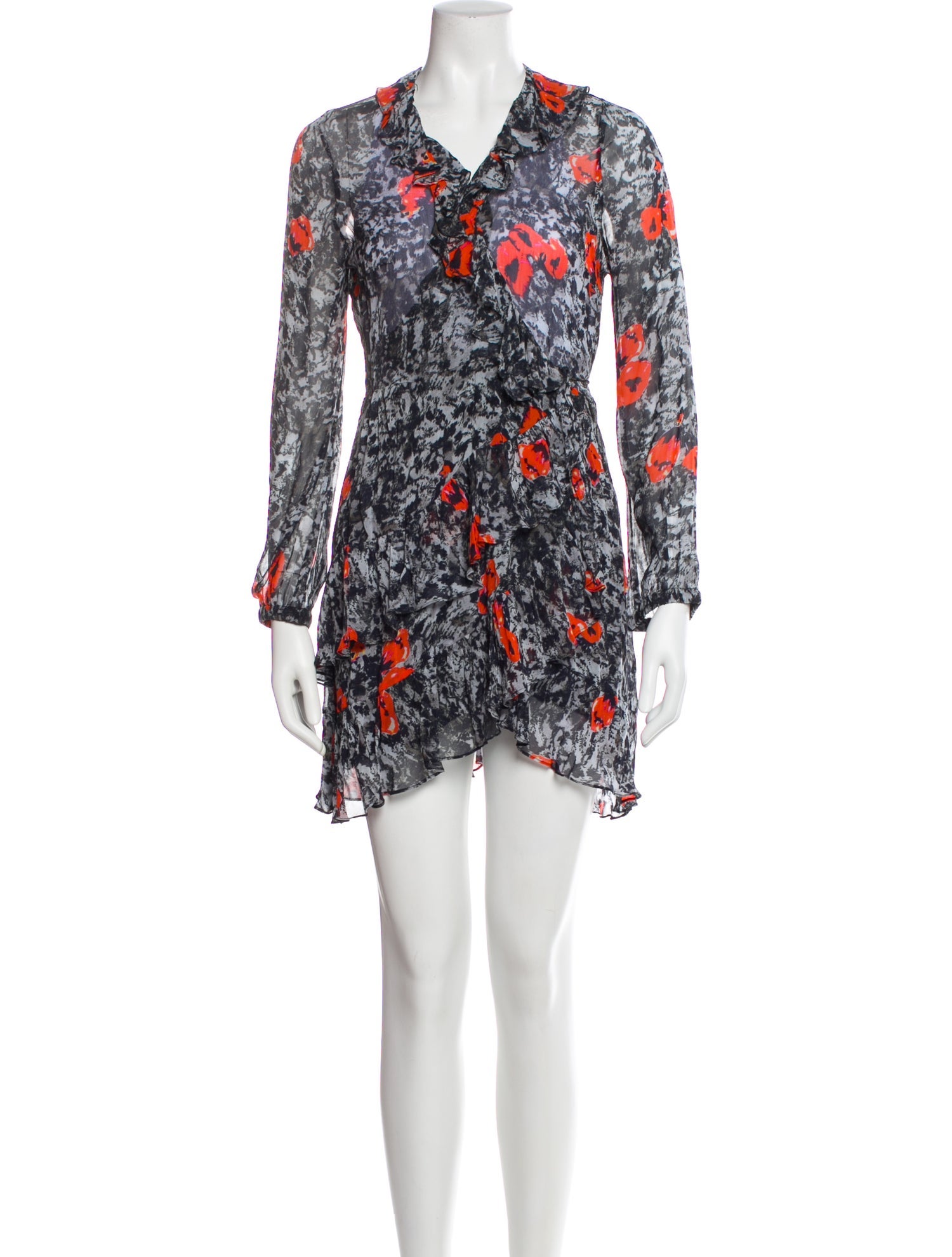 Iro Printed Mini Dress
