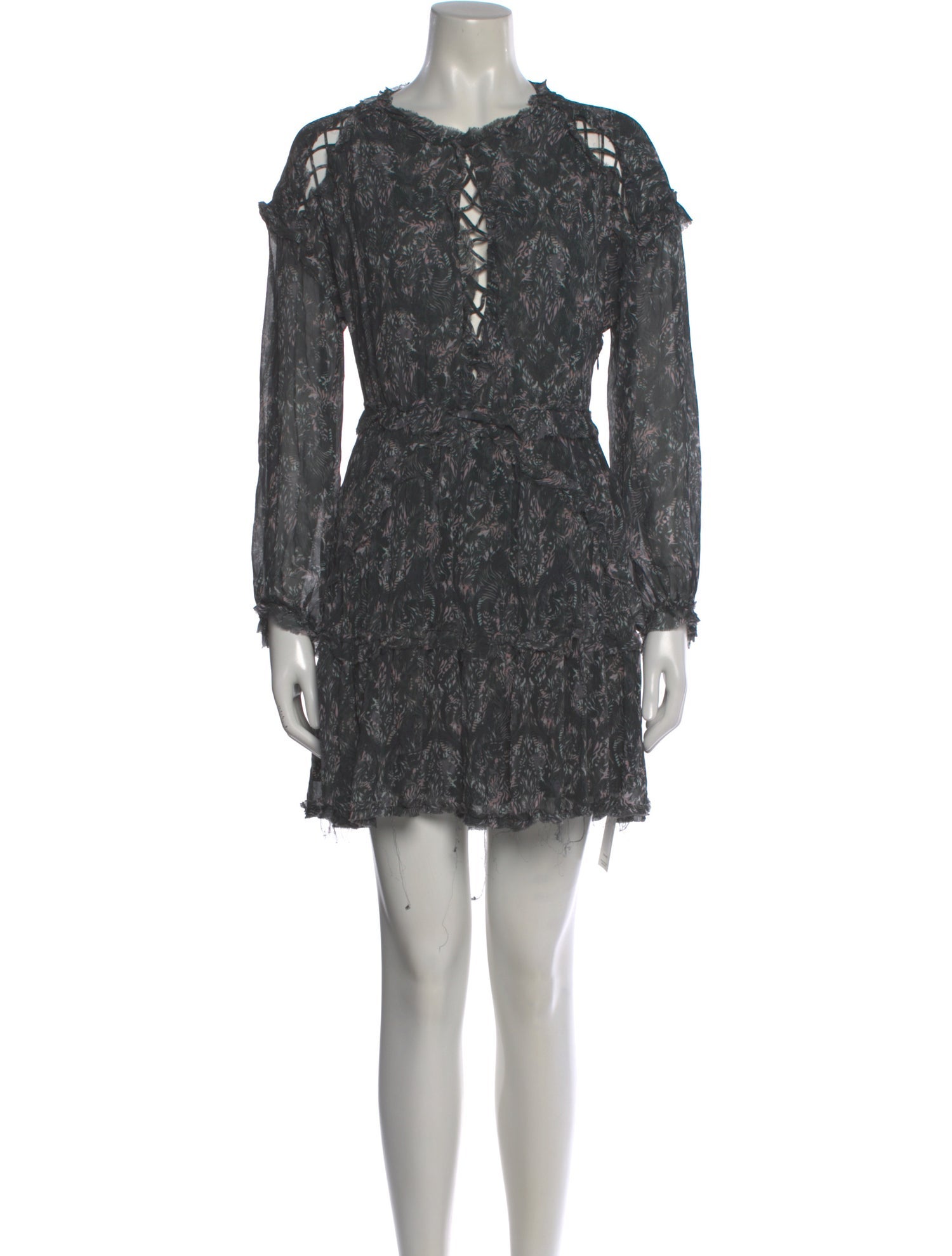 Iro Printed Mini Dress