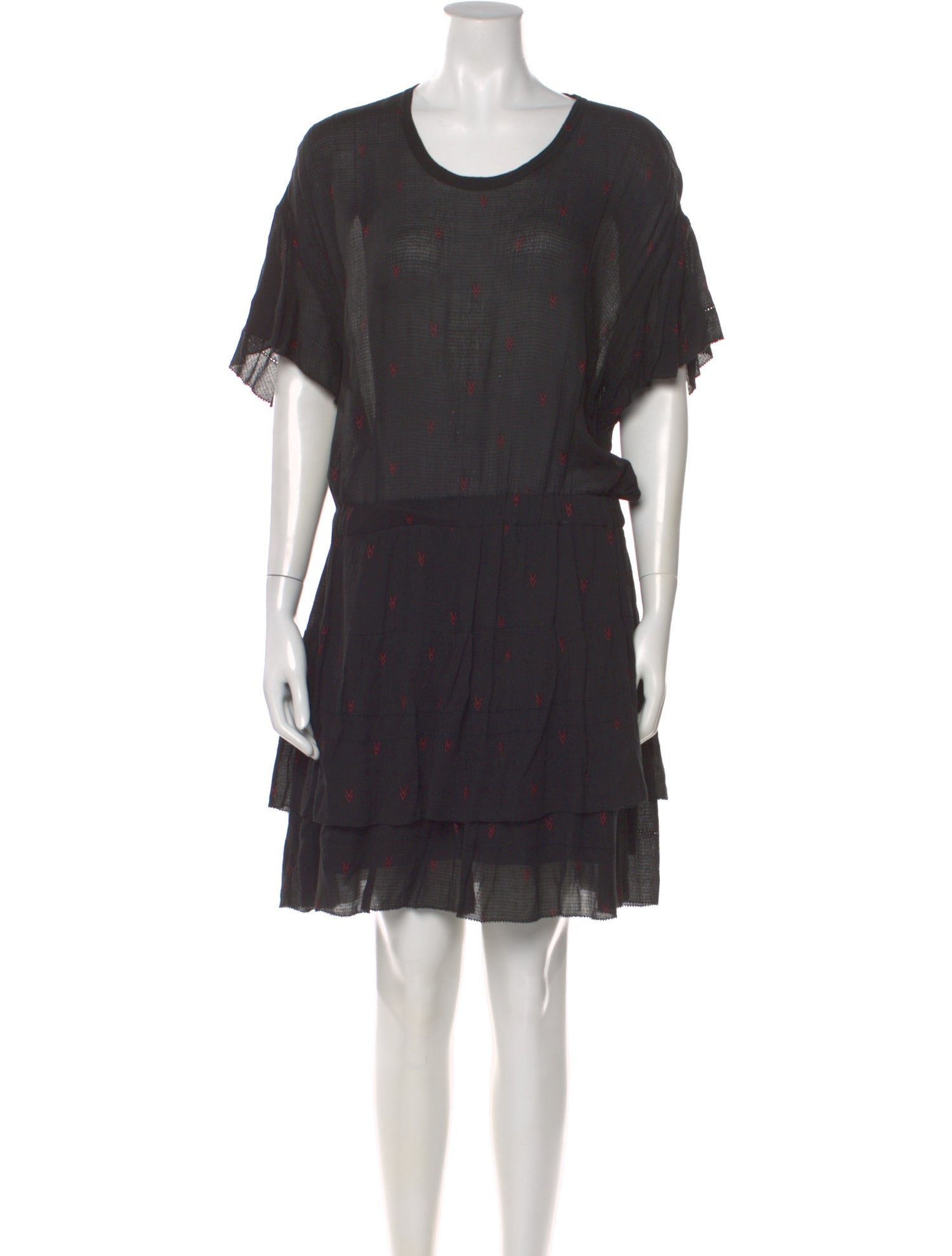 Iro Scoop Neck Knee-Length Dress