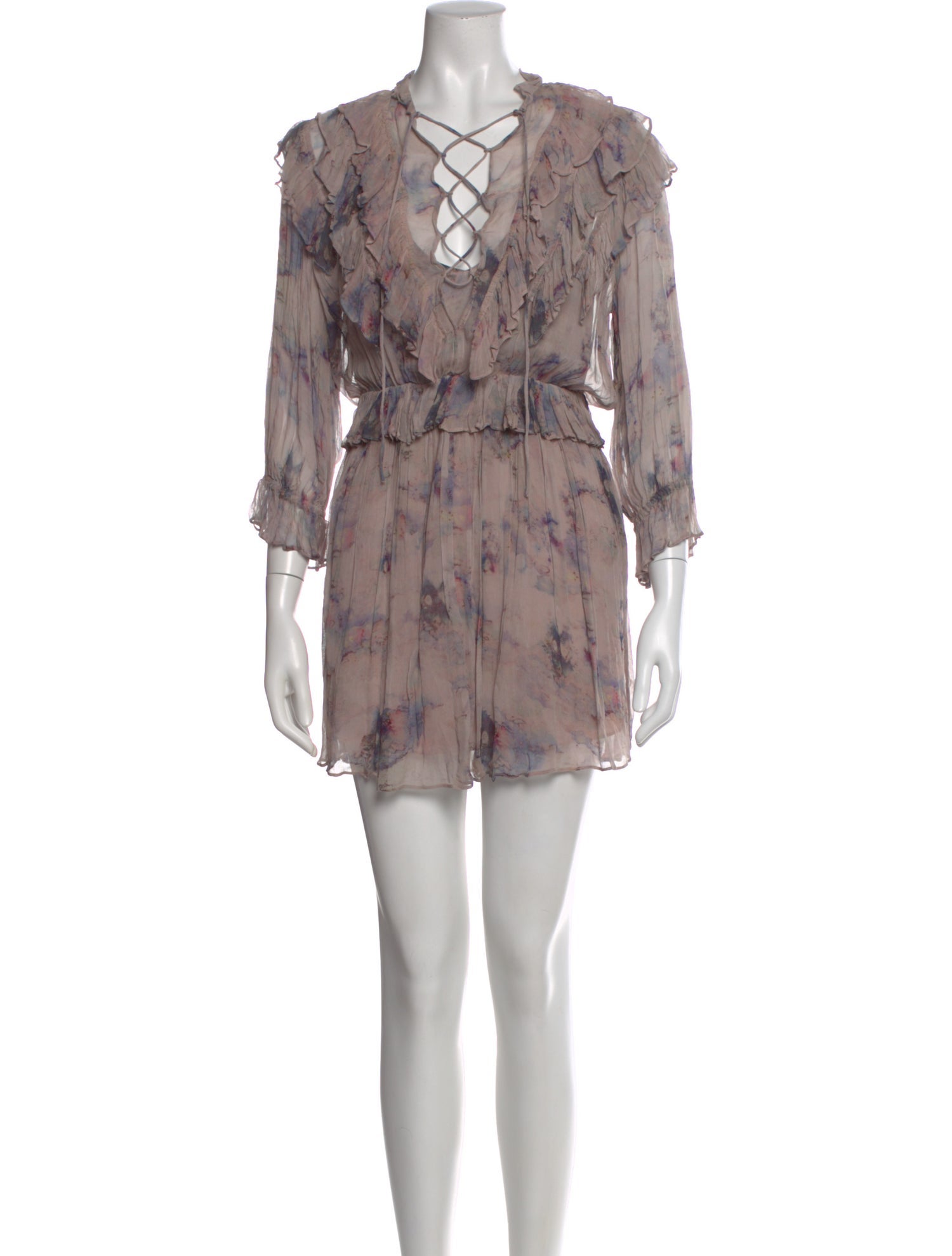 Iro Printed Mini Dress