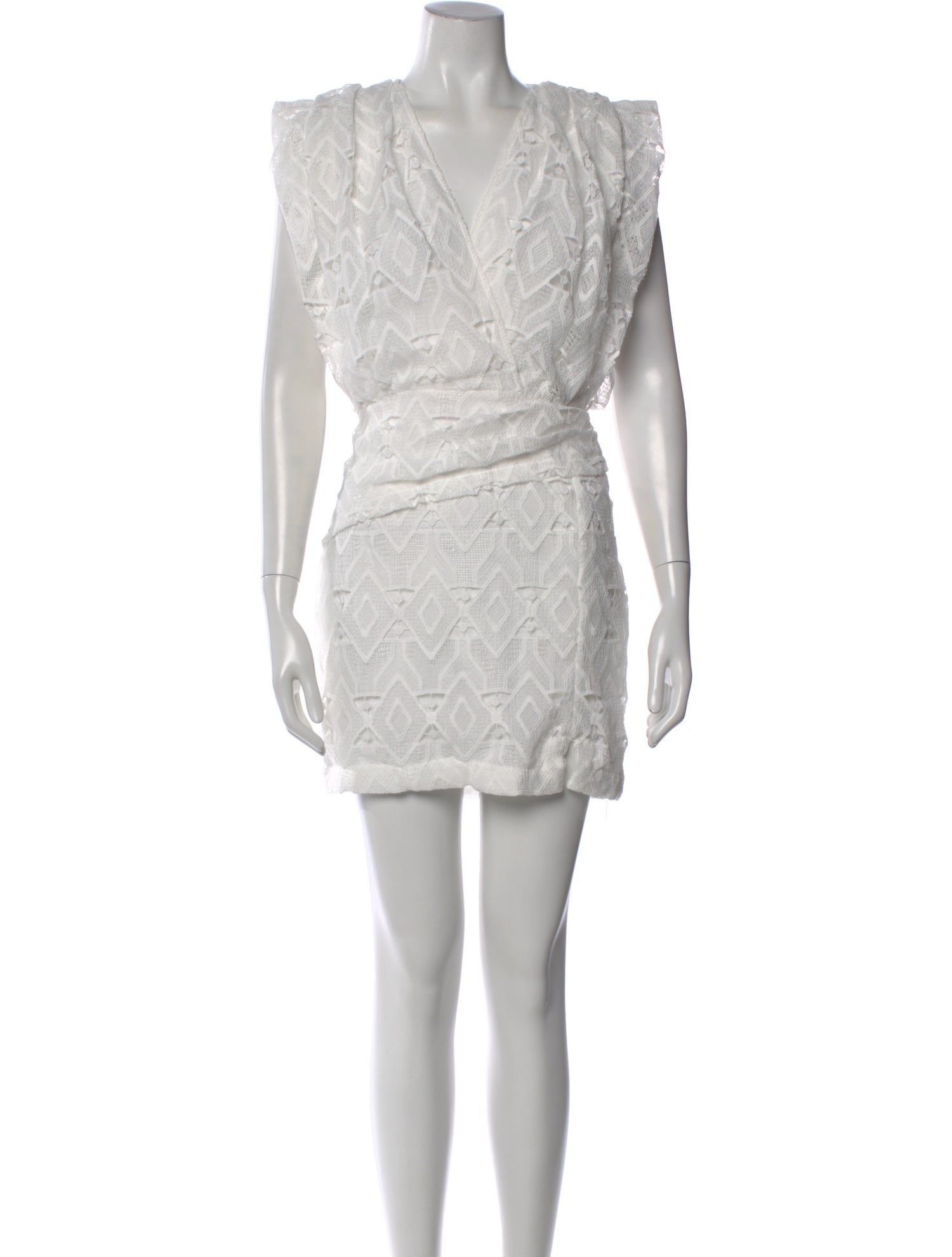 Iro Lace Pattern Mini Dress