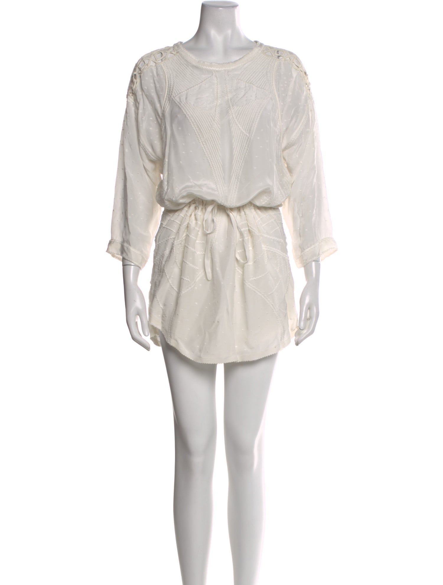 Iro Scoop Neck Mini Dress