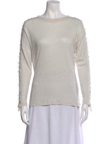 Pre-owned Iro Linen Bateau Neckline Sweater W/ Tags In Neutral