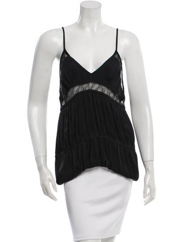 Iro Sleeveless Lace Accented Top