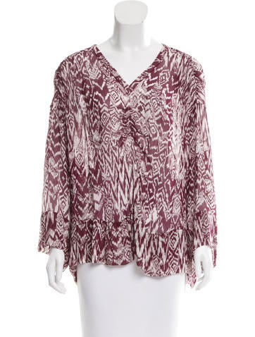 Iro Printed Oversize Blouse w/ Tags