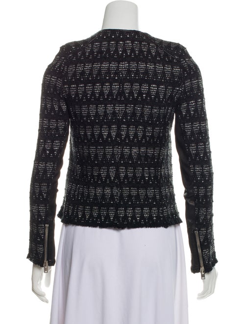 Iro Leather-Accented Zip-Up Jacket