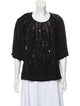 Scoop Neck Three-Quarter Sleeve Blouse image 1