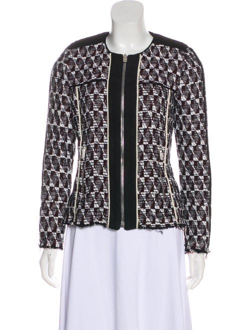 Iro Collarless Knit Blazer Black