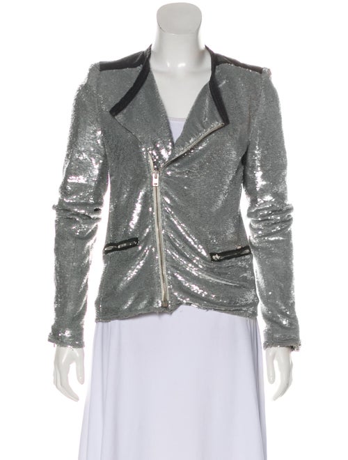 Iro Biker Jacket Silver