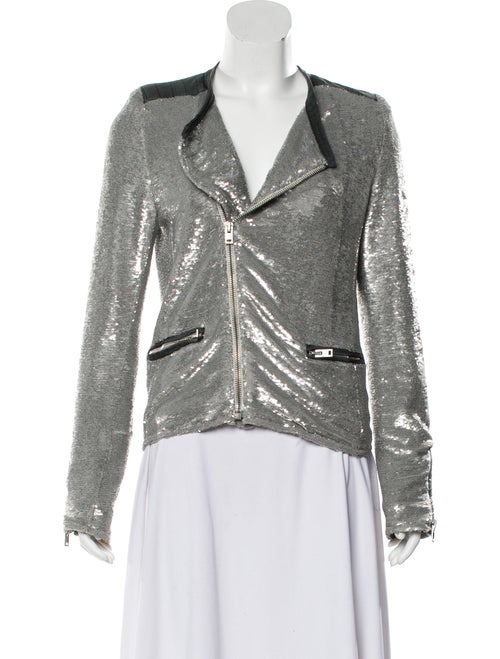 Iro Biker Jacket Silver