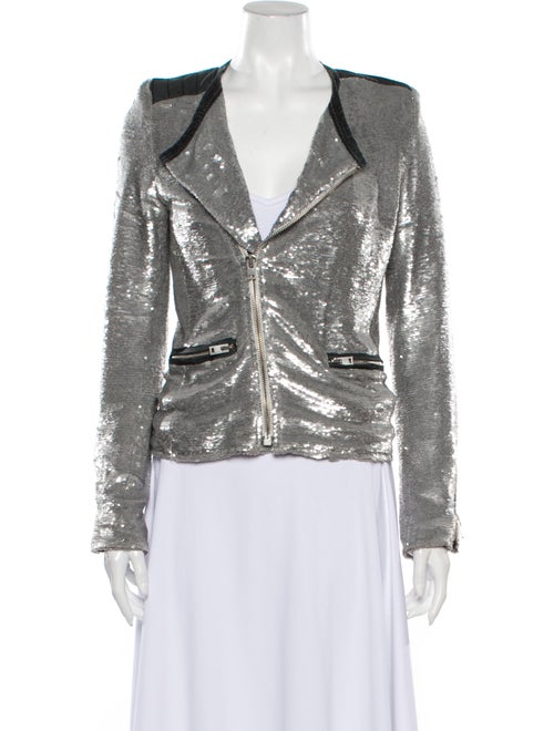 Iro Biker Jacket Silver