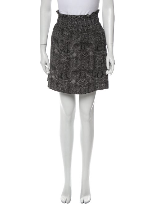 Iro Silk Mini Skirt Grey
