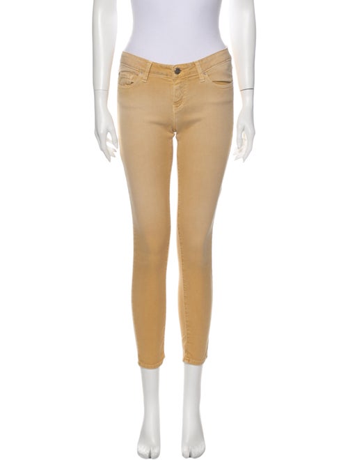 Iro Low-Rise Skinny Leg Jeans Yellow