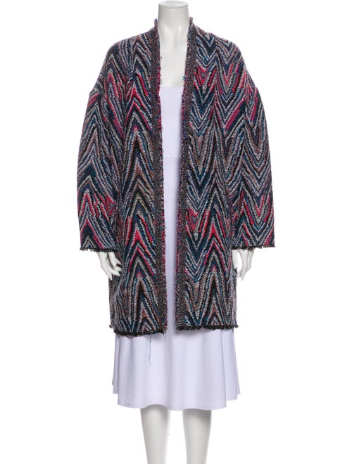 Iro Tweed Pattern Cape Blue