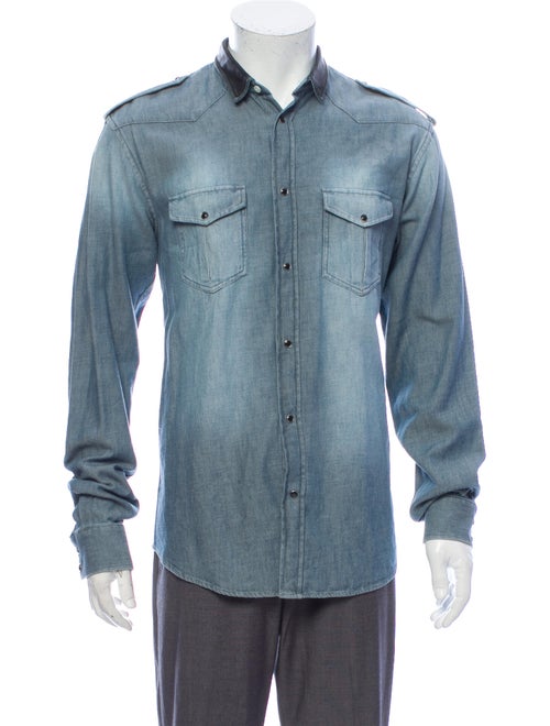 Iro Long Sleeve Denim Shirt Denim