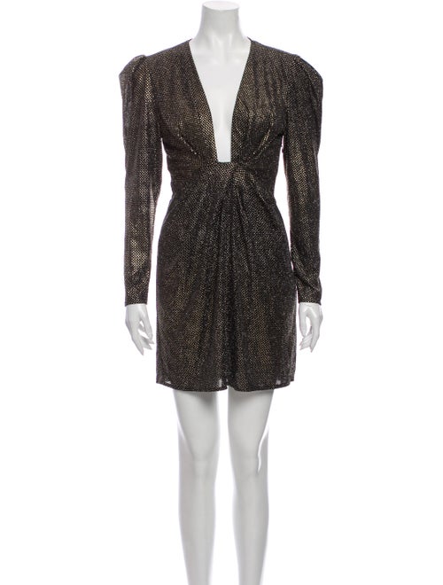 Iro Silk Mini Dress Gold