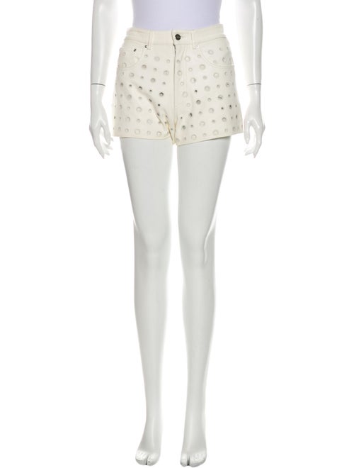 Iro Lamb Leather Mini Shorts