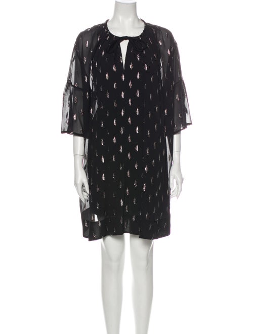 Iro Silk Mini Dress Black