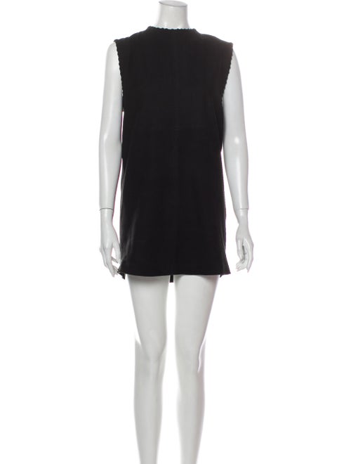 Iro Suede Mini Dress Black