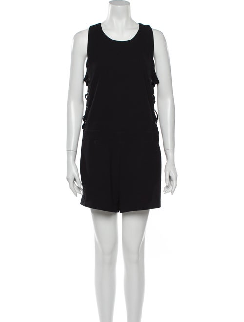 Iro Scoop Neck Romper Black