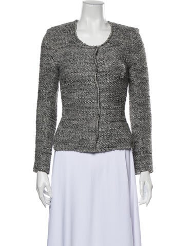 Iro Jackets Wool Tweed Pattern Jacket S