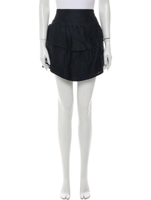 Iro Silk Mini Skirt Blue