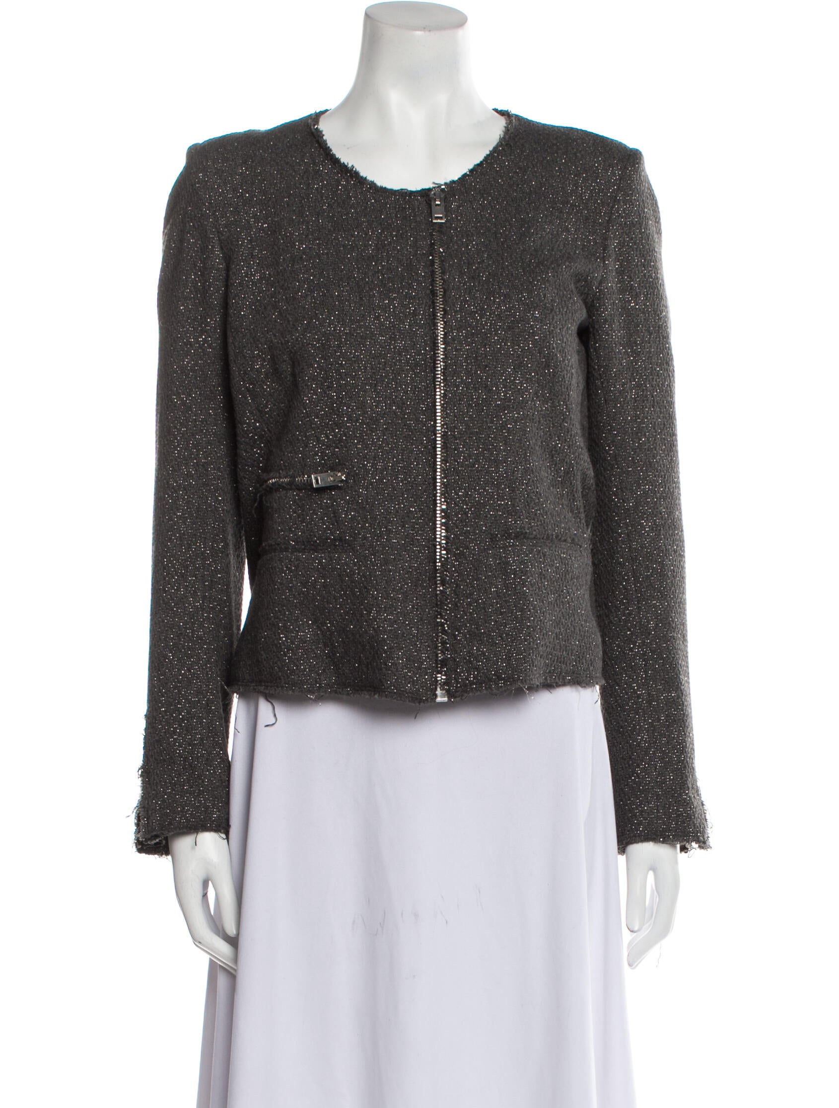 Iro Tweed Pattern Evening Jacket