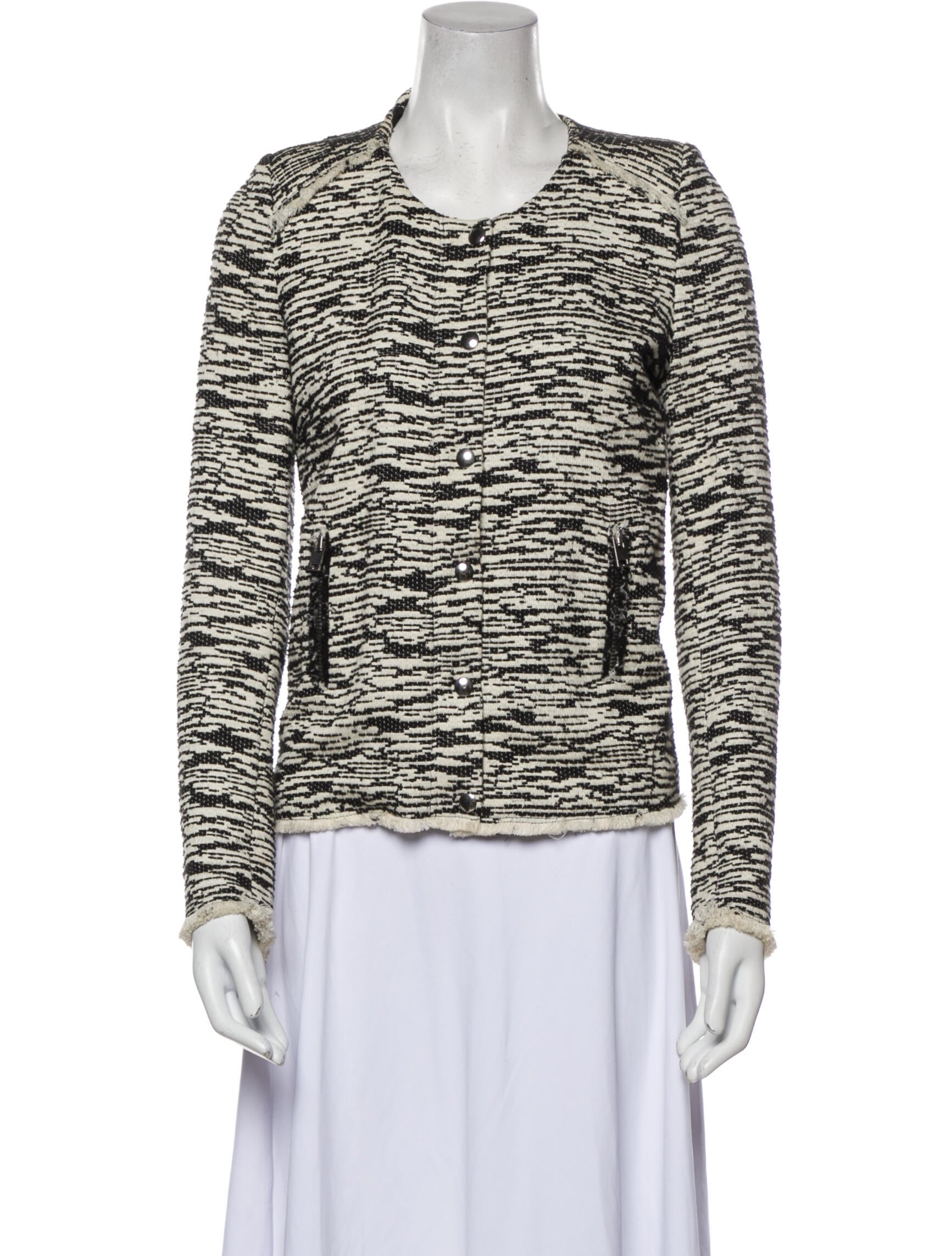 Iro Tweed Pattern Evening Jacket