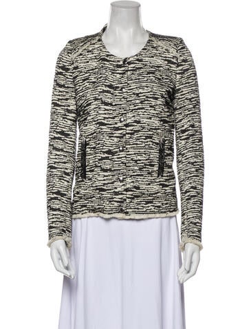 Iro Jackets Tweed Pattern Evening Jacket M