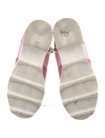 iRi Leather Colorblock Pattern Combat Boots