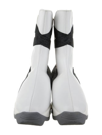 iRi Leather Colorblock Pattern Chelsea Boots