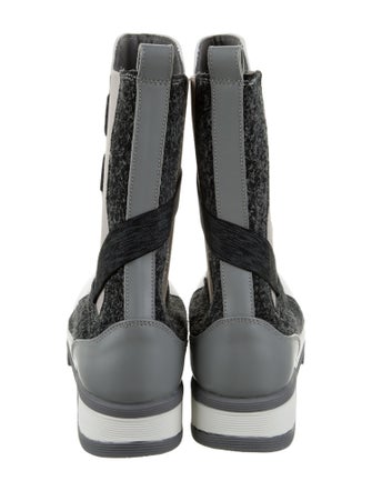 iRi Leather Colorblock Pattern Chelsea Boots