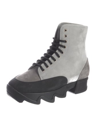 iRi Suede Combat Boots