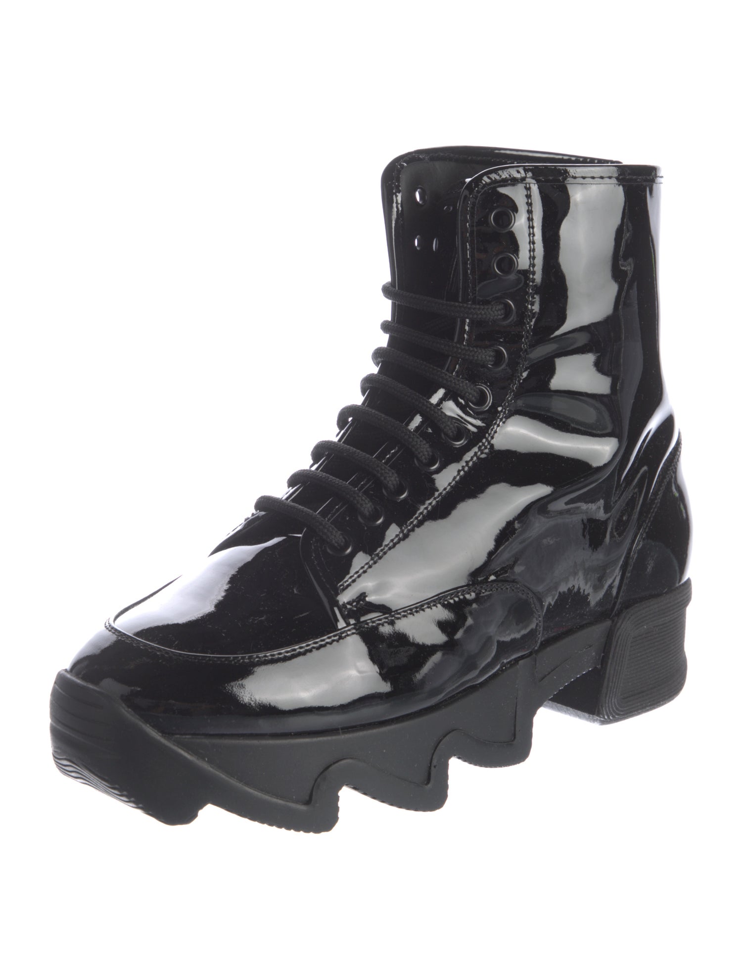 iRi Patent Leather Combat Boots