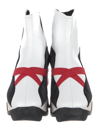 iRi Leather Colorblock Pattern Sock Sneakers