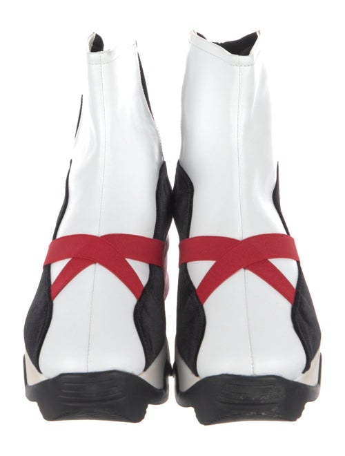 iRi Leather Colorblock Pattern Sock Sneakers