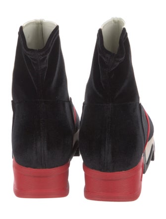 iRi Leather Colorblock Pattern Sock Sneakers