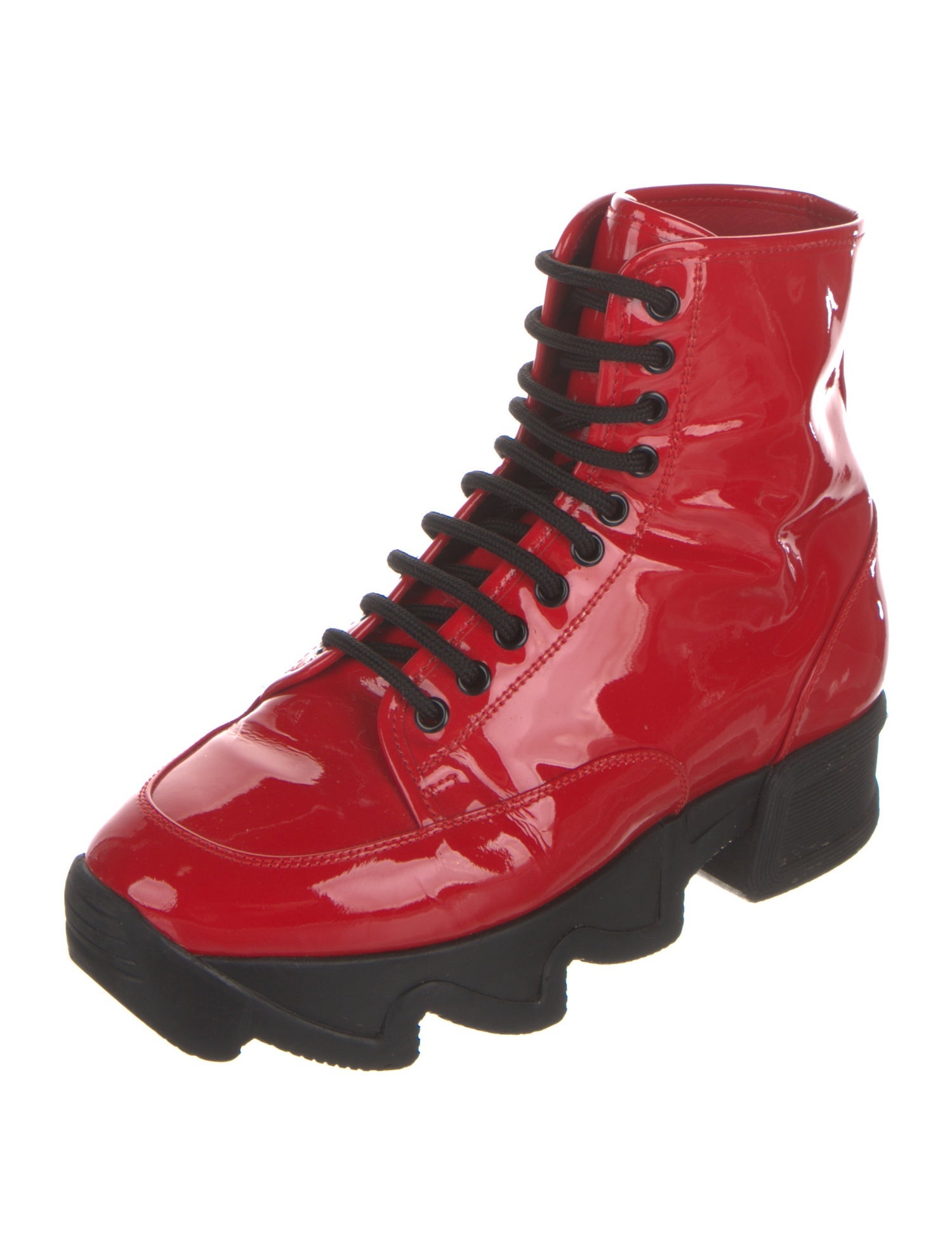 iRi Patent Leather Combat Boots