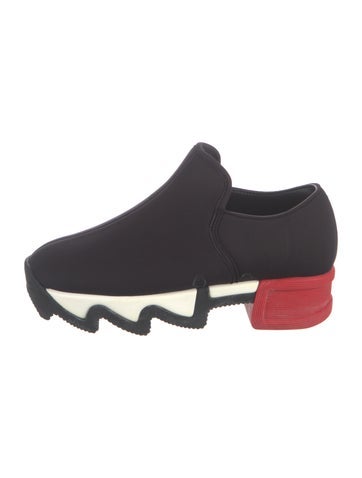 Pre-owned Iri Neoprene Chunky Sneakers In Black