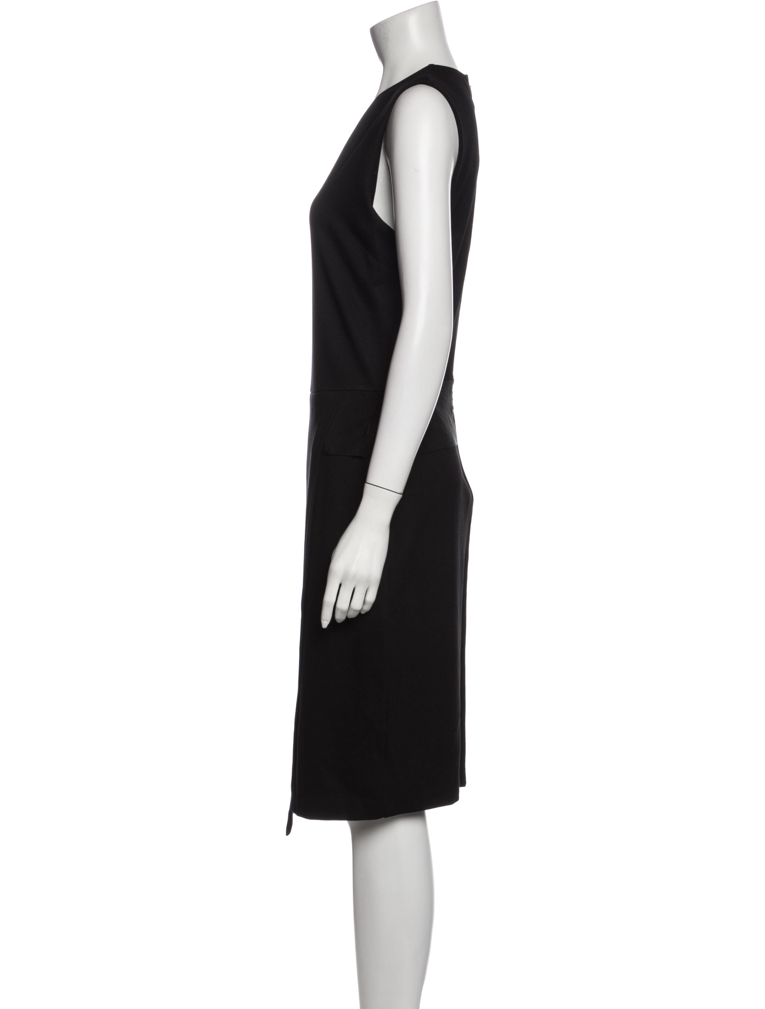 Iris & Ink Crew Neck Knee-Length Dress