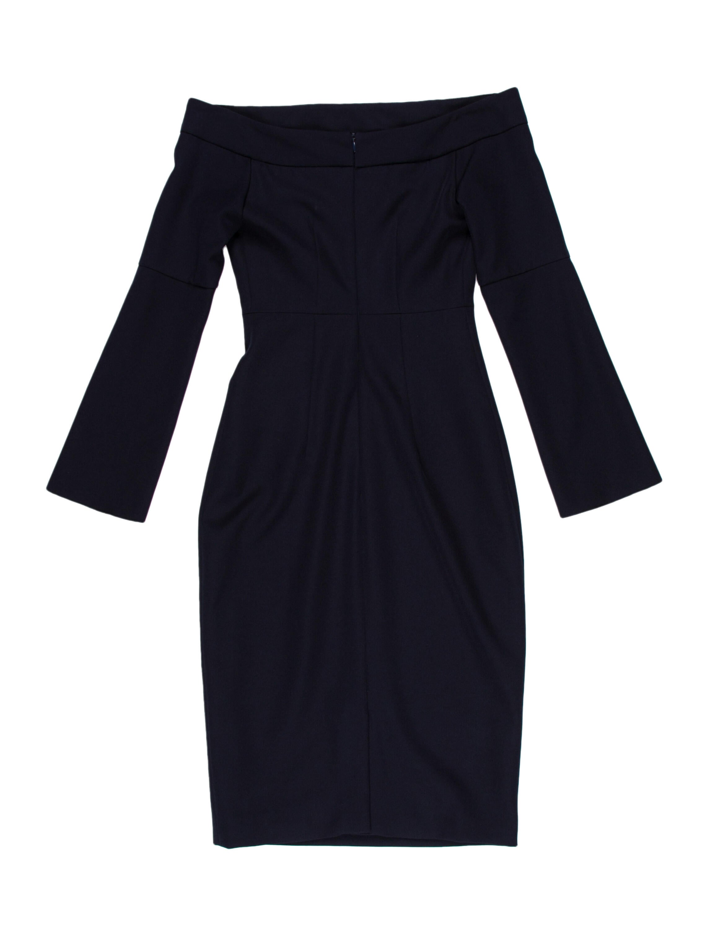 Iris & Ink Bateau Neckline Mini Dress