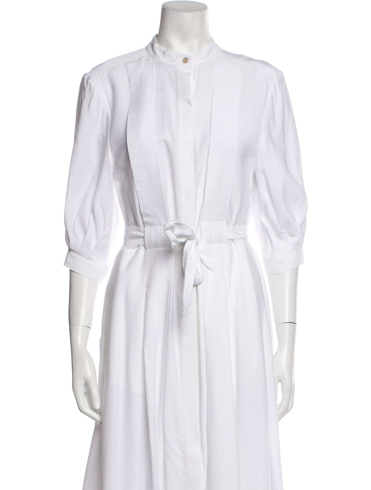 Iris & Ink Mock Neck Long Dress