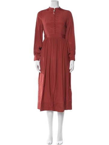 Iris & Ink Dresses Mock Neck Long Dress Us0, UK4 | XS