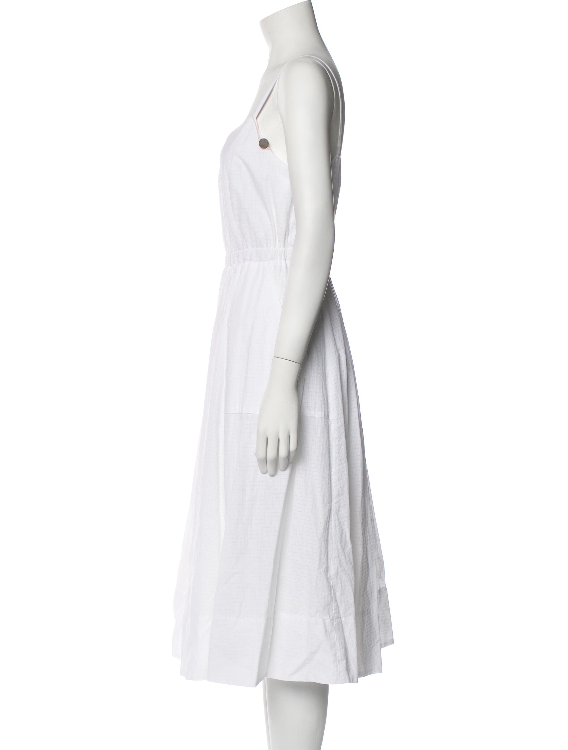 Iris & Ink Square Neckline Midi Length Dress