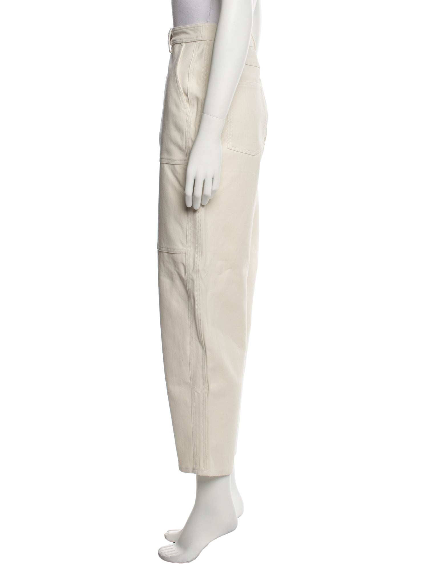 Iris & Ink High-Rise Straight Leg Jeans