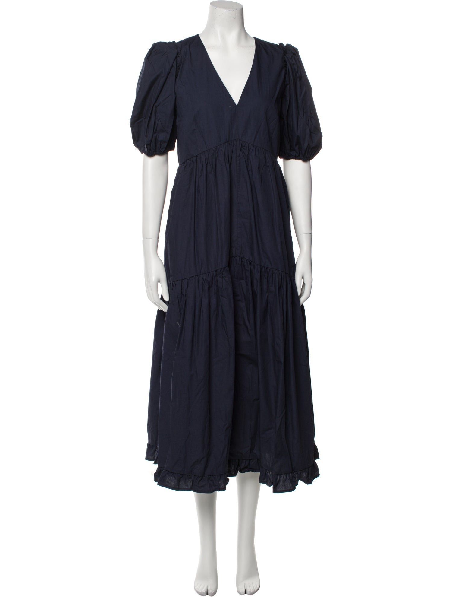 Iris & Ink V-Neck Long Dress